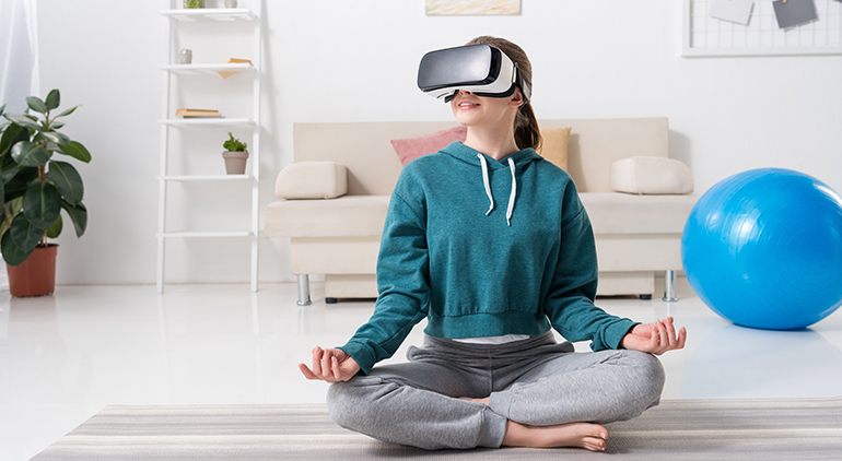 VR,yoga, health, wellness,